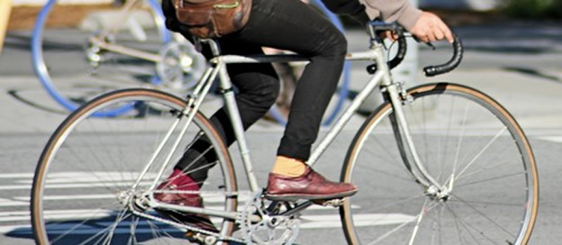 Bicicleta con piñón fijo