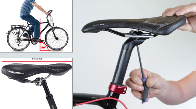 Ajustar sillín de bicicleta