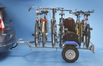 plataforma para transportar 6 bicicletas y equipaje