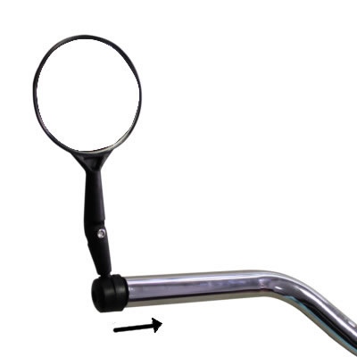 accesorio práctico para la bicicleta el espejo retrovisor