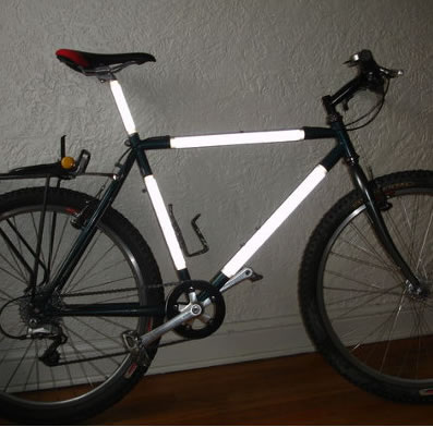 adhesivo reflectante para bicicletas