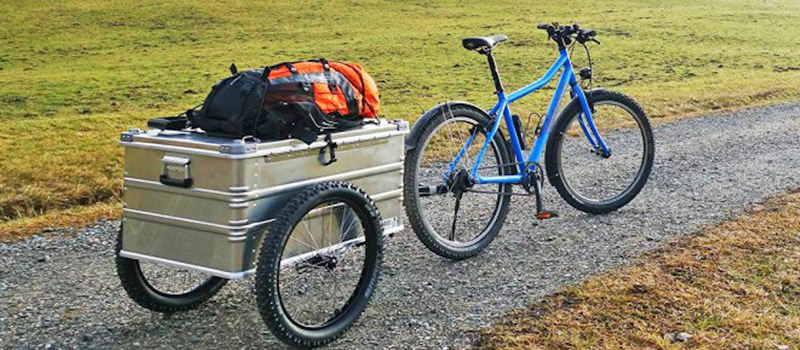 Elegir un remolque de bicicleta utilitario para mercancías
