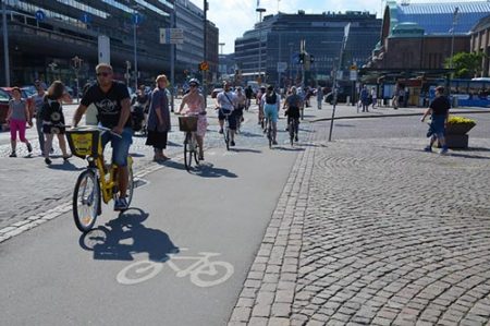 Uso de la bicicleta en la ciudad